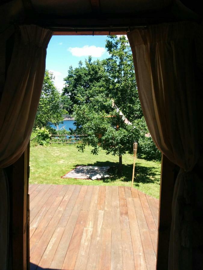 Star Gazing Luxury Yurt With River Views, Off Grid Eco Living Vale do Barco Kültér fotó